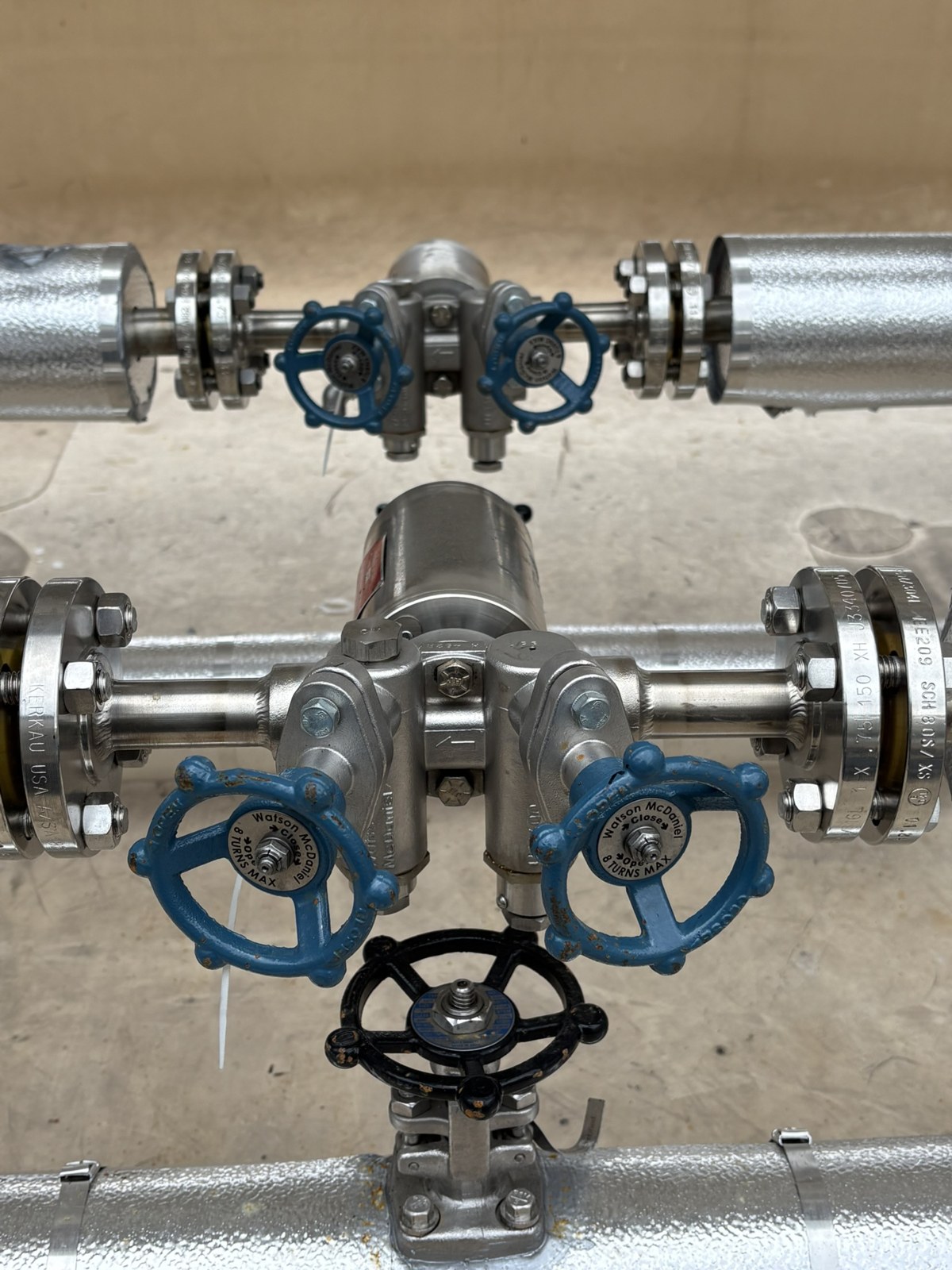Valve assembly at the Mercy Gilbert Hospital project
